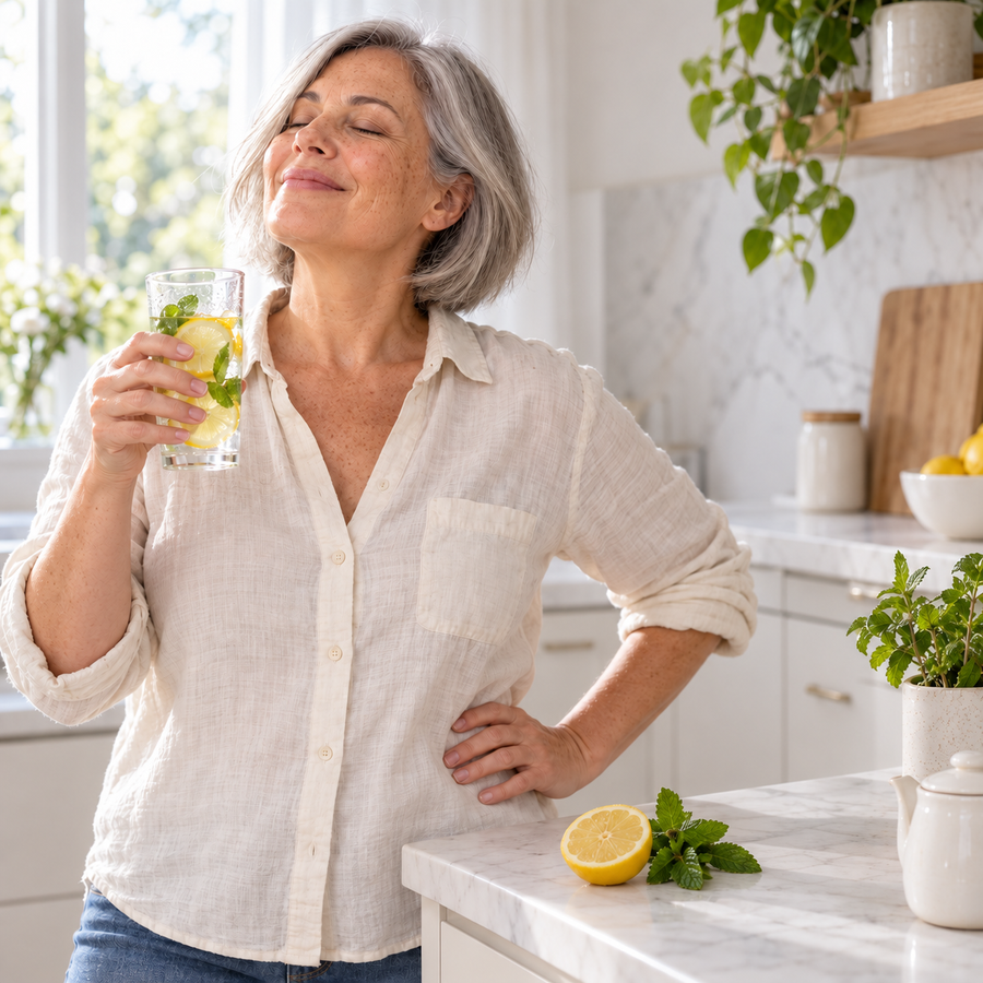 Mujer disfrutando los beneficios de RESET 28